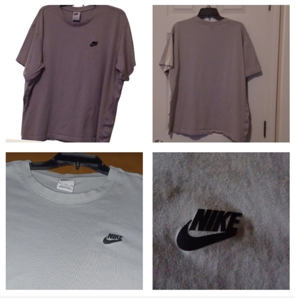 🌺Nike Gray Short Sleeve Tee Classic Crew Neck - Picture 1 of 9